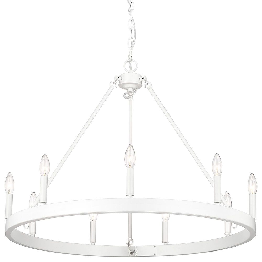Golden Lighting Alastair 9-Light Chandelier in Matte White, , large