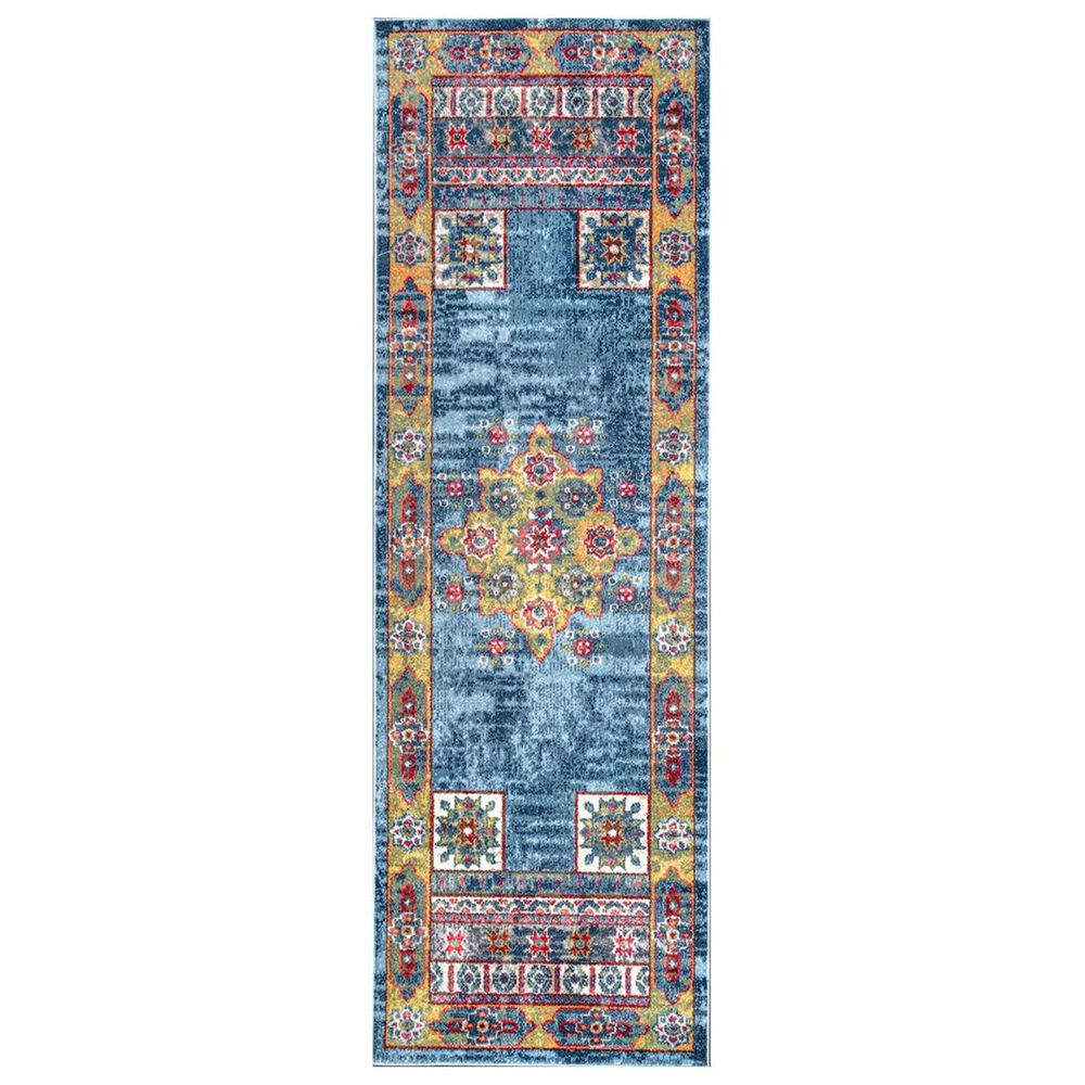 nuLOOM Valley MUVL05A 2'8" x 8' Blue Runner, , large