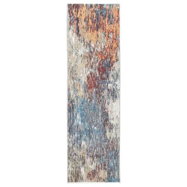 Kas Oriental Rugs Roxy Mirage 2" x 7" Blue and Red Runner, , large