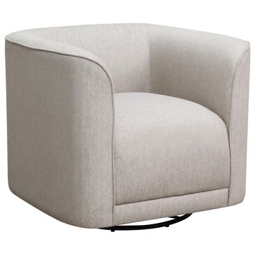 Emerald Home Furnishings Whirlaway Swivel Accent Chair in Beige, , large