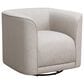 Emerald Home Furnishings Whirlaway Swivel Accent Chair in Beige, , large