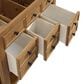 James Martin Malibu 36" Single Bathroom Vanity in Amber Birch with 3 cm Lime Delight Quartz Top and Rectangular Sink, , large