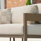 Ashley Serene Bay Patio Loveseat in White, , large