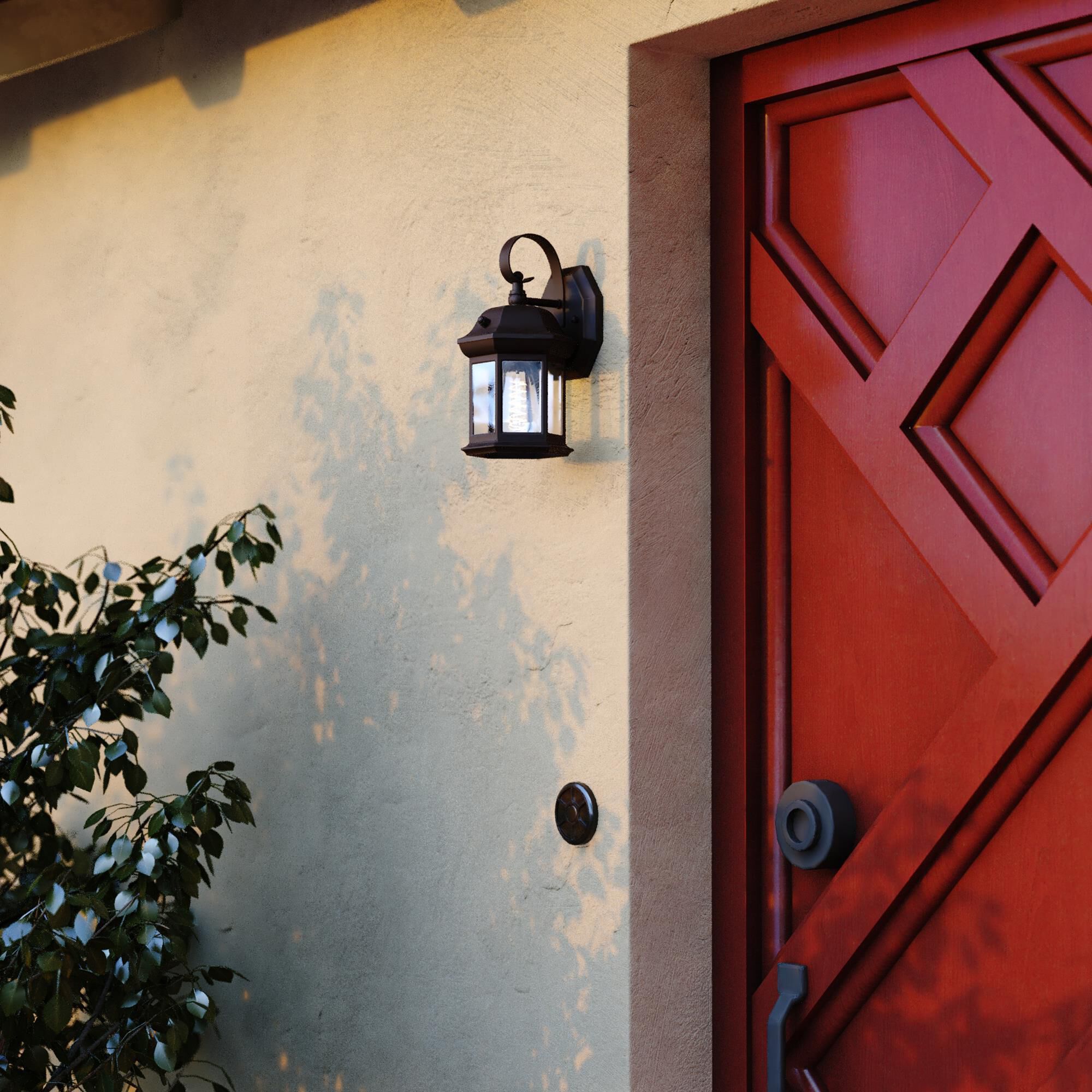 Vaxcel Wellington 1-Light Outdoor Wall Sconce in Medium Bronze