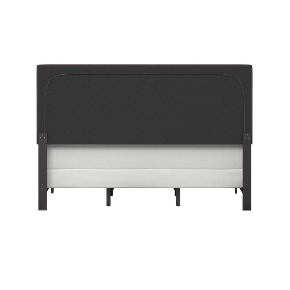 Richlands Furniture Willow Queen Upholstered Panel Bed in Charcoal, , large