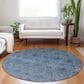 Dalyn Rug Company Burano BU8 8" Round Blue Indoor/Outdoor Area Rug, , large