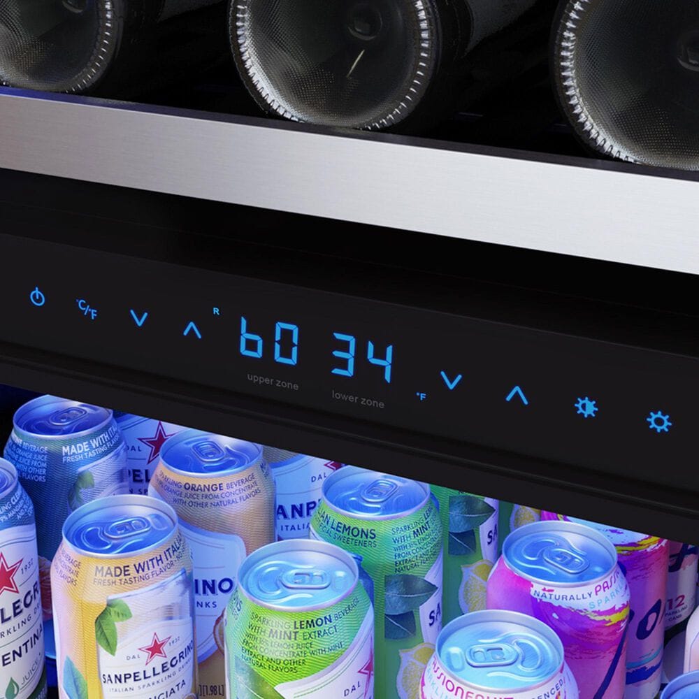 Zephyr 14.5 Cu. Ft. Dual Zone Wine and Beverage Cooler in Stainless Steel, , large
