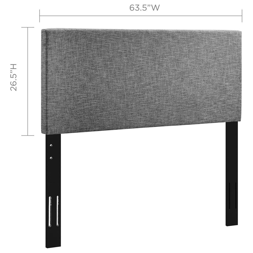 Modway Taylor Upholstered Linen Fabric Full/Queen Headboard in Beige, , large
