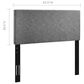 Modway Taylor Upholstered Linen Fabric Full/Queen Headboard in Beige, , large