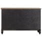 Belle Furnishings 9-Drawer Dresser and Mirror in Black and Dusty Taupe, , large
