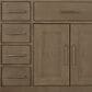Lexora Home Abbey 48" Single Bathroom Vanity in Grey Oak with 2 cm White Carrara Marble Top and Rectangular Sink, , large