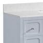 37B Ravello 36" Single Bathroom Vanity Cabinet in Soft Blue with Marble Top and Backsplash, , large