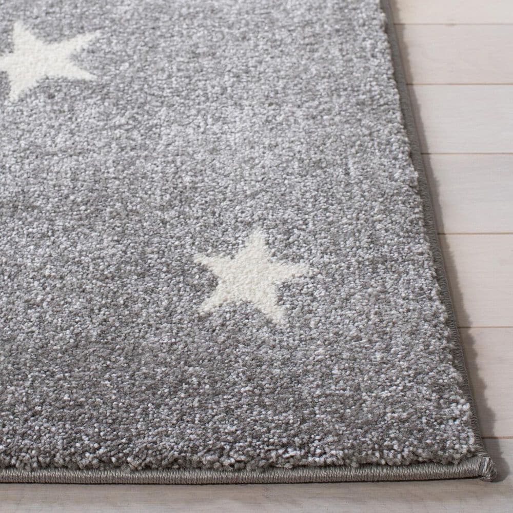 Safavieh Carousel Animals 2&#39; x 8&#39; Grey and Ivory Kids Runner, , large