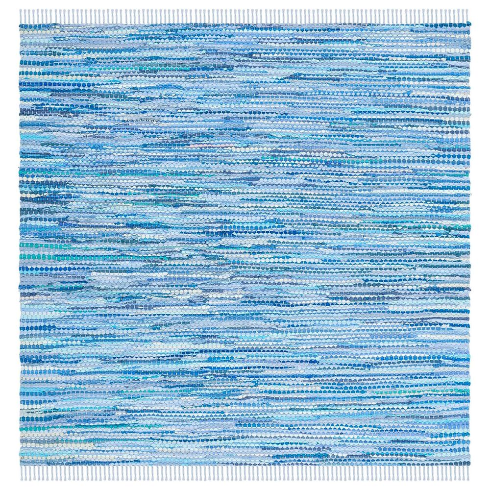Safavieh Montauk MTK251 6" Square Blue Area Rug, , large