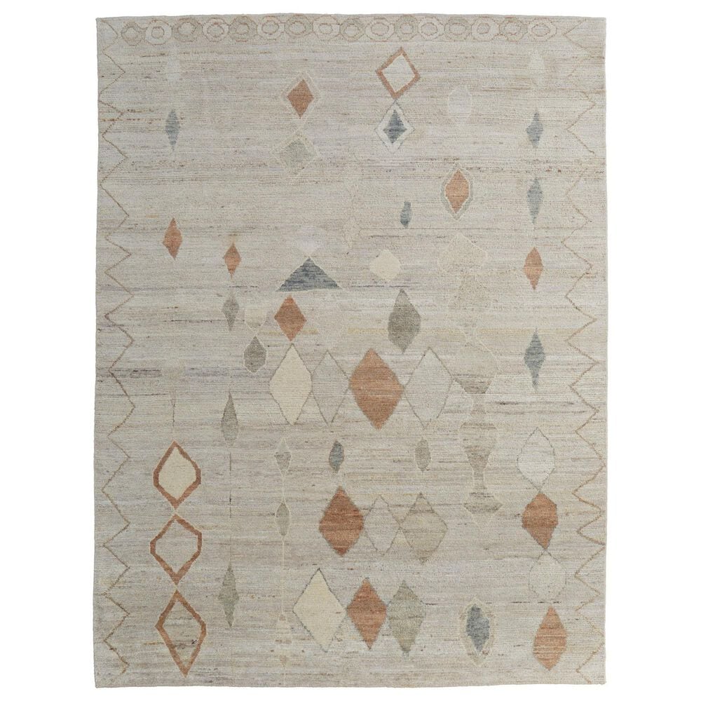 Feizy Kasbah 69G1F 7"9" x 9"9" Beige and Multicolor Area Rug, , large