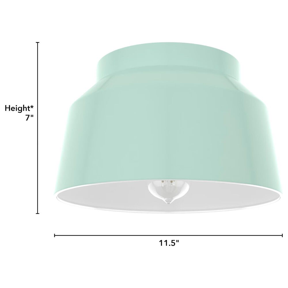 Hunter Cranbrook 1-Light Flush Mount in Mint, , large