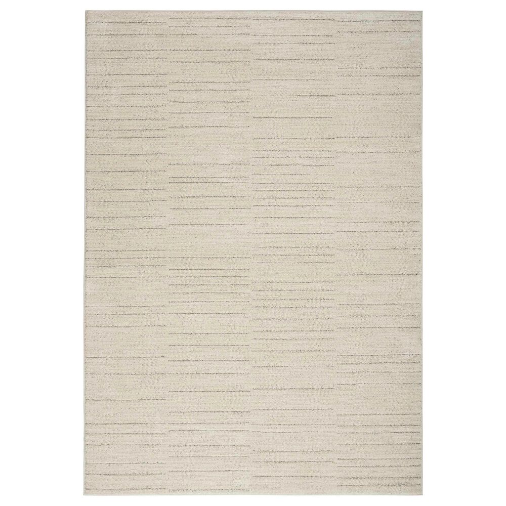 Nourison Andes AND02 3"11" x 5"11" Ivory and Grey Area Rug, , large