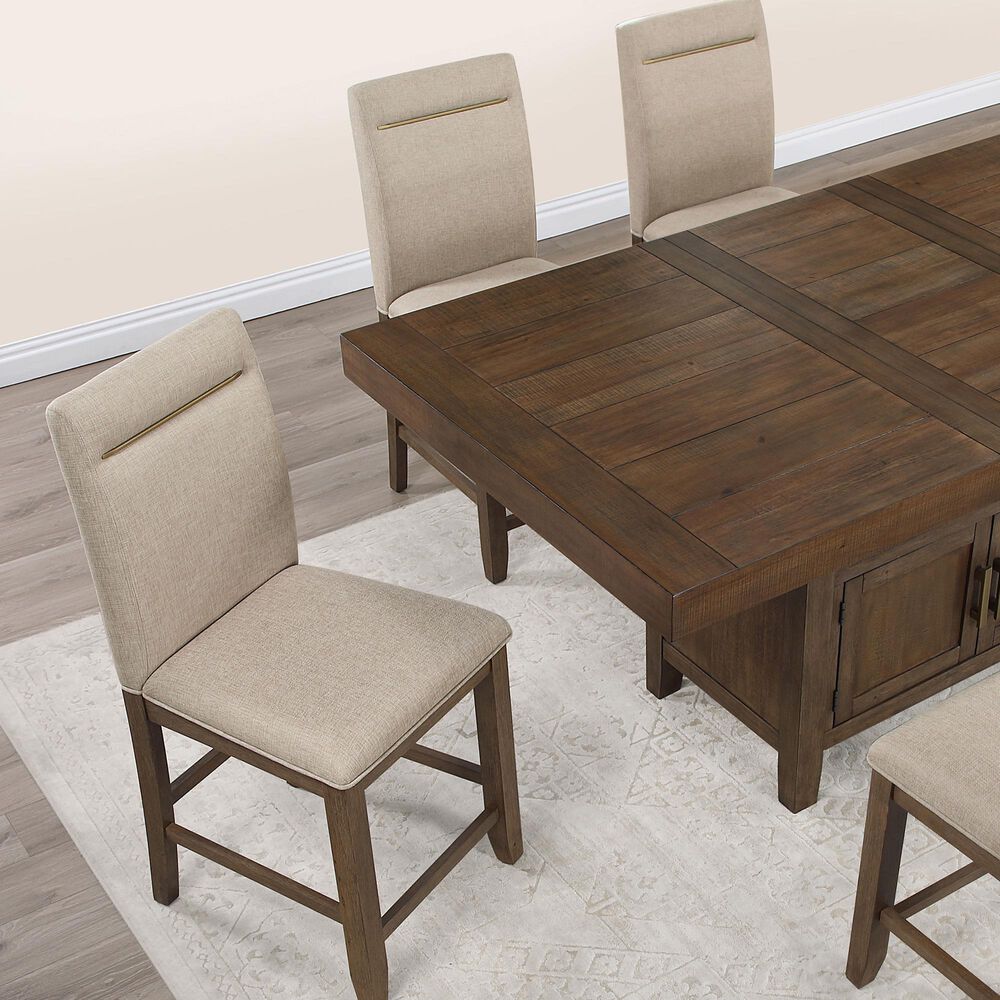 Steve Silver Co. Garland 7-Piece Dining Set in Brown, , large