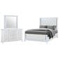 Global Furniture USA Alina 3-Piece Queen Upholstered Panel Bedroom Set in White, , large