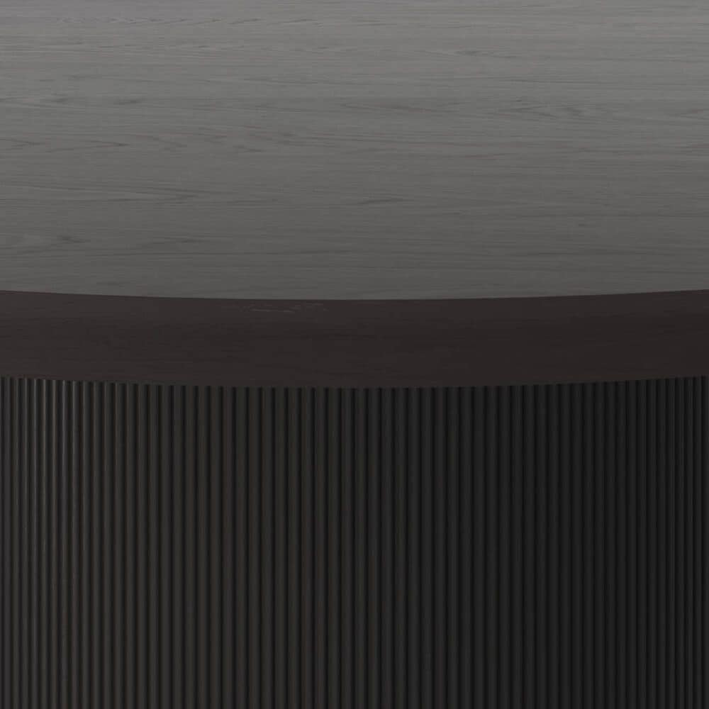 Club Collection By Sunpan Kalla 68" Round Dining Table in Charcoal and Brushed Gold - Table Only, , large