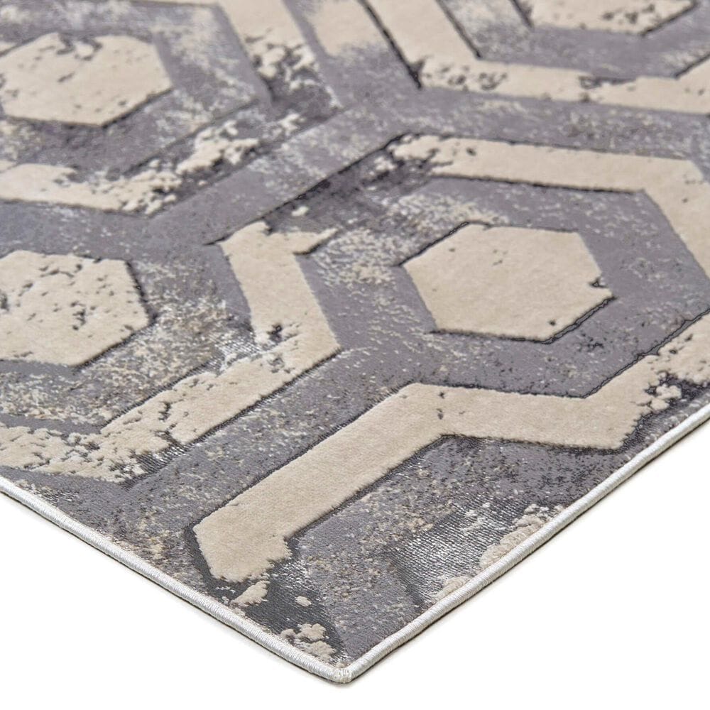 Feizy Micah 3046F 6&#39;7&quot; x 9&#39;6&quot; Beige and Gray Area Rug, , large