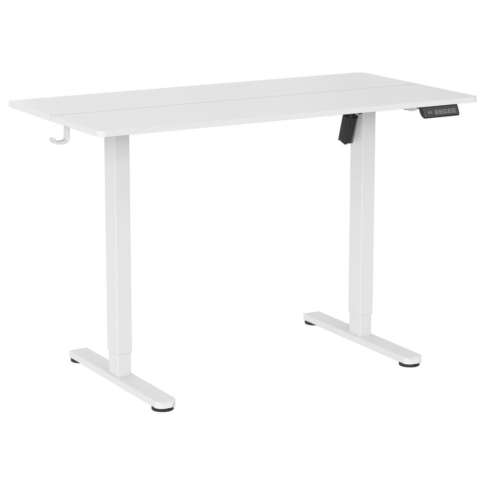 Rta Products Llc Vega Electric Standing Desk in White, , large