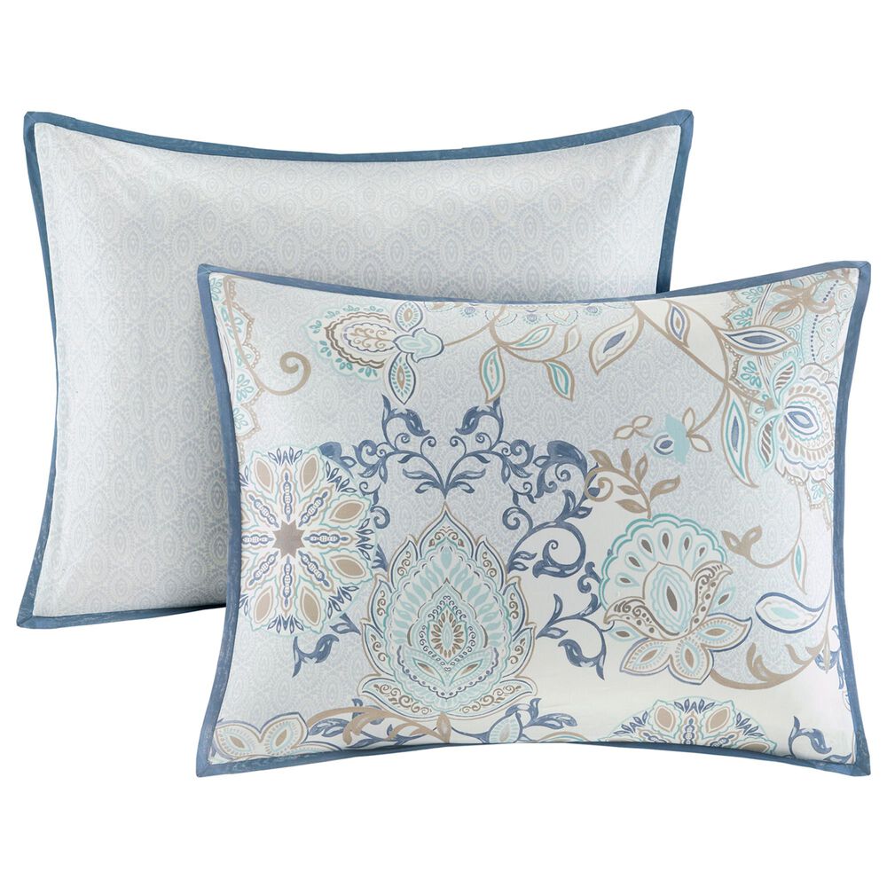 Hampton Park Isla 8-Piece Queen Reversible Comforter Set in Blue, , large