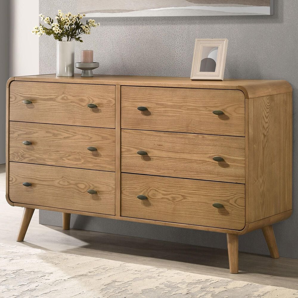 Pacific Landing Robyn 6-Drawer Dresser in Light Ash, , large