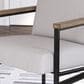 Ashley Montia Desk Chair in Gunmetal Gray and Light Brown, , large