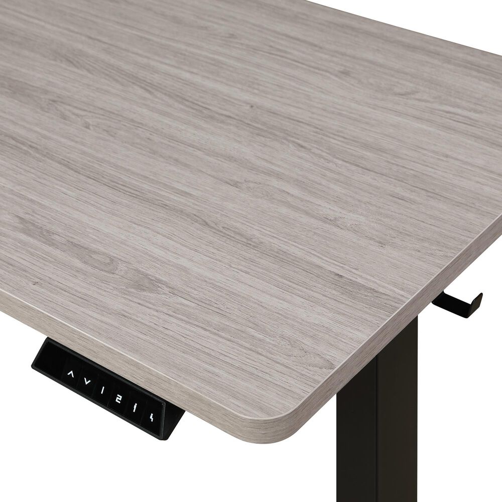 OSP Home Primo 60&quot; Electric Sit Stand Desk in Black and Light Gray, , large