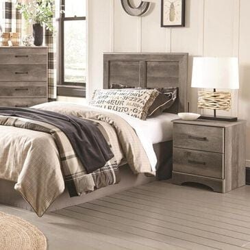Seven Stars Brinkley Twin Headboard in Manslough Oak  Brown/Gray, , large