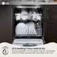 LG 24" Built-In Bar Handle Dishwasher with 3rd Rack in PrintProof Stainless Steel, , large