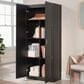 Sauder Select Collection 2-Door Storage Cabinet with Shelves in Black, , large