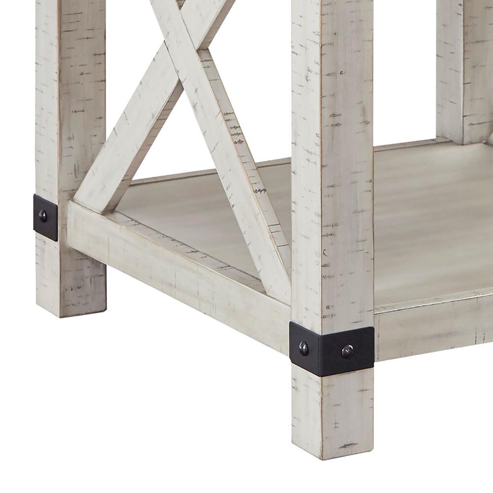 Ashley Carynhurst Rectangular End Table in Whitewash, , large