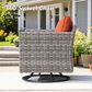 HOMLUX 3-Piece Outdoor Conversation Set in Orange Red, , large