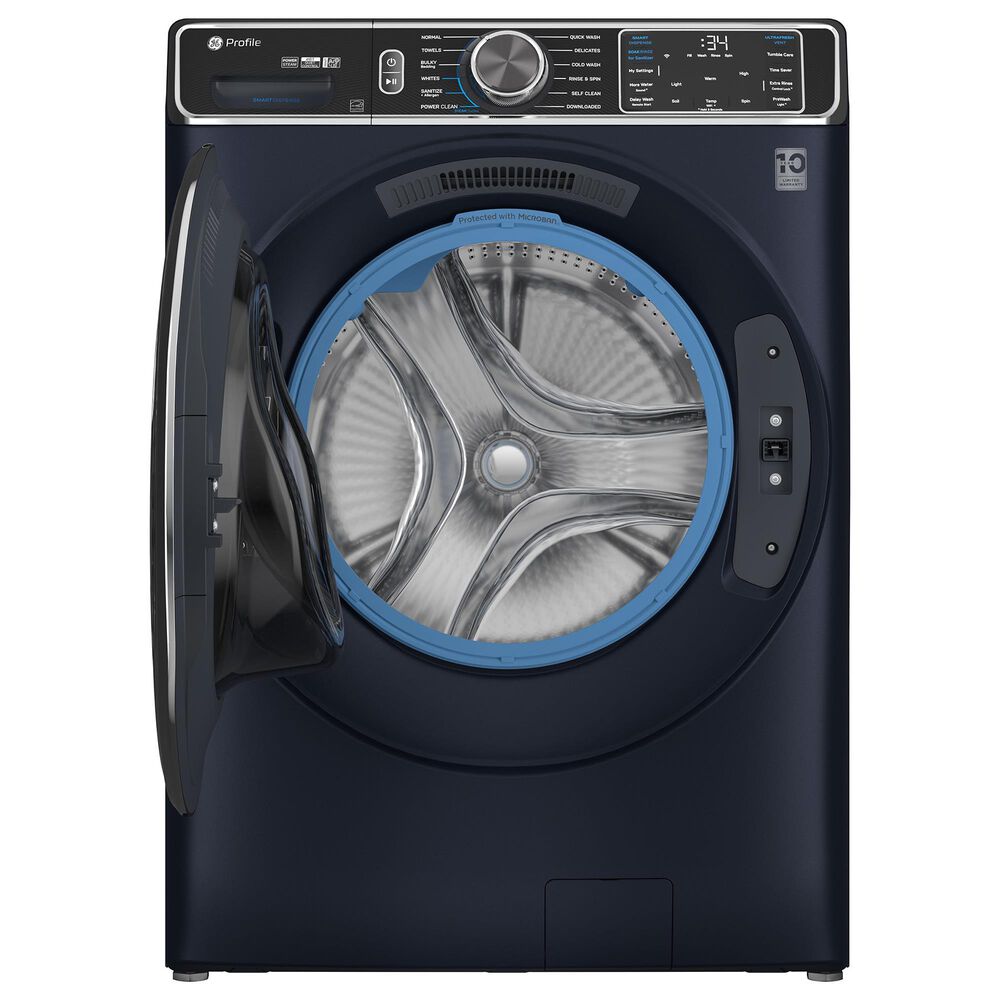 GE Profile 5.3 Cu. Ft. Capacity Smart Front Load Energy Star Washer in Sapphire Blue, , large