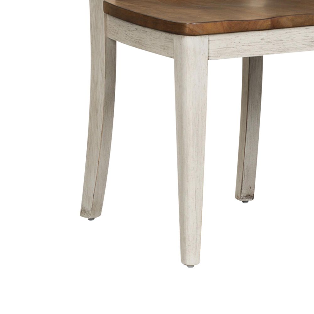 Belle Furnishings Farmhouse Reimagined Side Chair in White &#40;Set of 2&#41;, , large