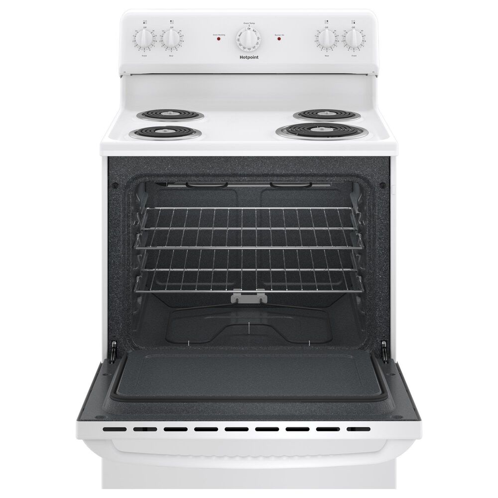 Hotpoint 30" Free-Standing Electric Range in White, , large