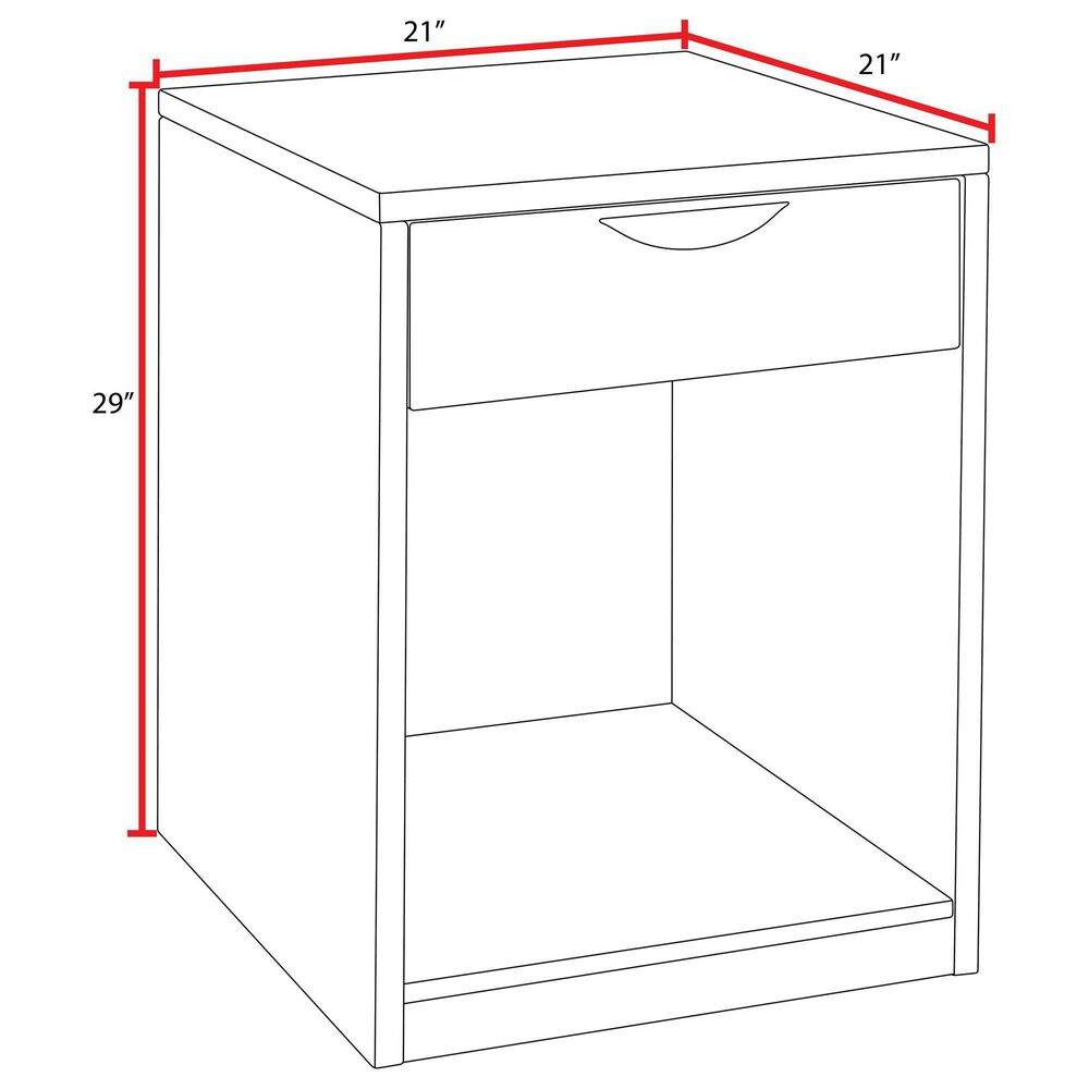 Regency Global Sourcing Legacy 1-Drawer Printer Stand in Neo Walnut, , large