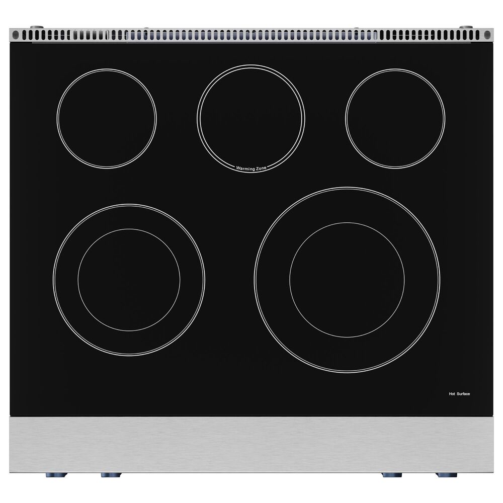 Thork Kitchen Gordon Ramsay 4.55 Cu. Ft. 30&quot; Professional Electric Range with Navy Blue Handle Kit in Stainless Steel, , large