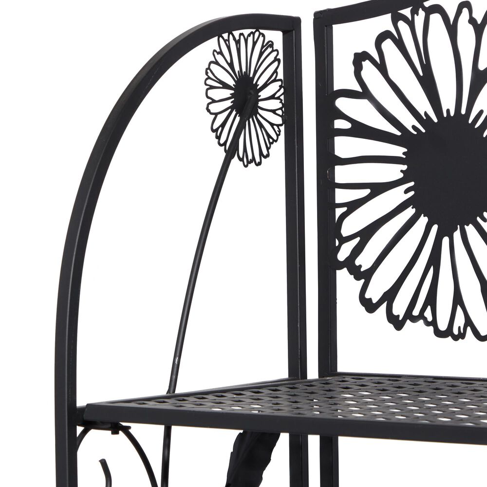Maple and Jade 66&quot; Traditional Bakers Rack in Black, , large