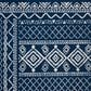 Safavieh Tulum 2" x 9" Navy and Ivory Runner, , large