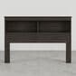 Lemoore Essential Full/Queen Bookcase Headboard in Grey Walnut, , large