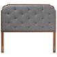 Baxton Studio Shanti King Panel Headboard in Walnut Brown, , large