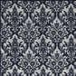 Nourison Damask DAS02 8" x 10" Ivory and Navy Area Rug, , large