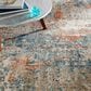 Surya Pune Deep Teal, Sky Blue, Light Beige, Tan, Dark Brown and Burnt Orange 8"10" x 12"4" Area Rug, , large