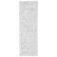 Safavieh Micro-Loop Oriental 2"3" x 11" Charcoal and Ivory Runner, , large