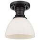 Golden Lighting Hines Semi-Flush in Matte Black, , large