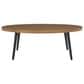 Ashley Horizon Hall Patio Oval Cocktail Table in Brown and Black, , large