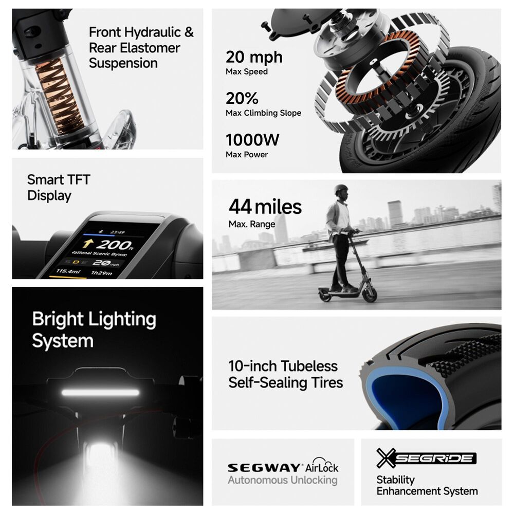 Segway F3 Electric Scooter, , large